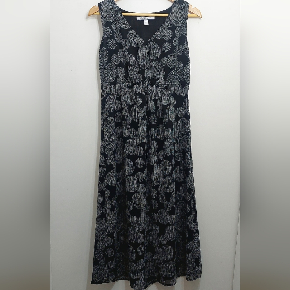 Croft & Barrow Women's Size 6 Dress Sleeveless Black Gray - Picture 2 of 11